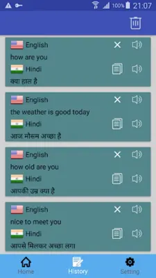 English Hindi translation android App screenshot 2